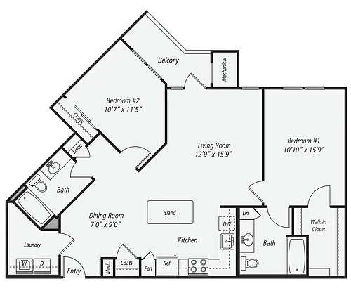 Floor plan B7a-1190