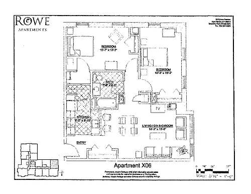 Floor plan Two Bedroom