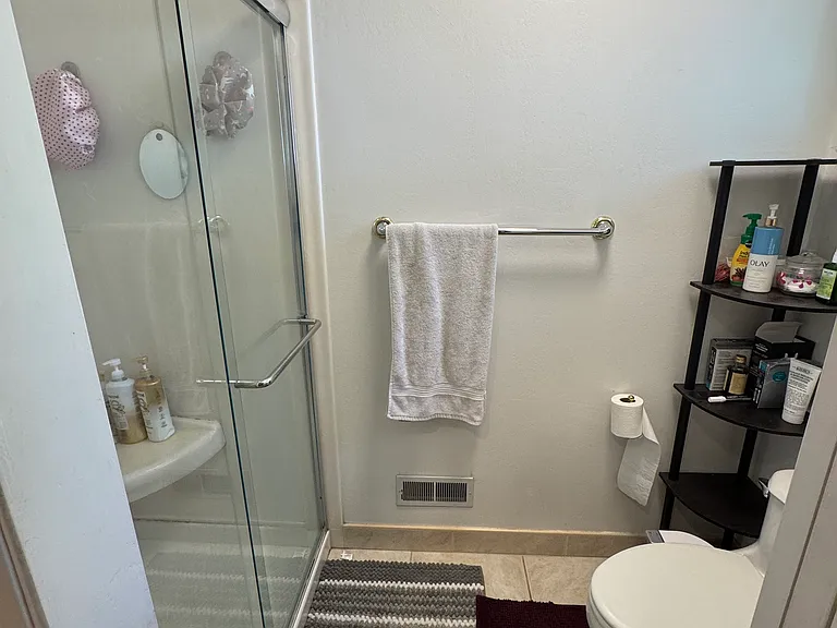 Master bathroom with shower