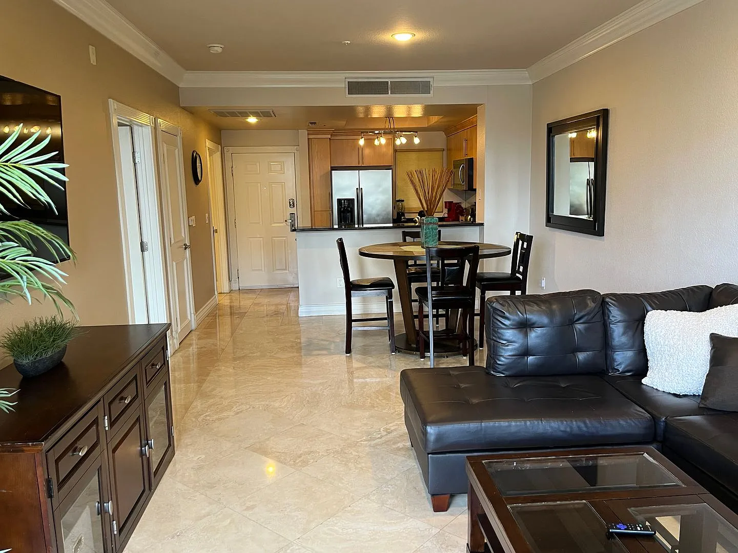 Meridian Luxury 1 Bed | 1 Bath Condo, Balcony View of Linq High Roller and MSG Sphere — Photo 3