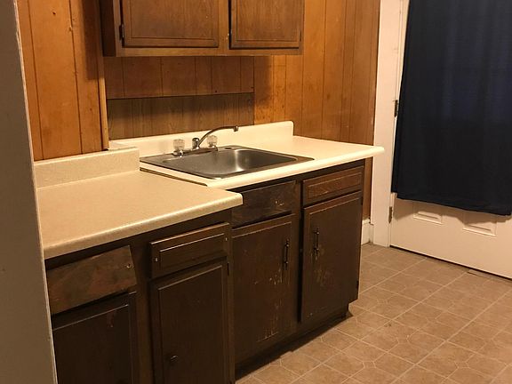 Kitchen with back door