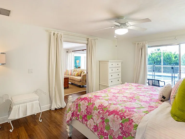 Master bedroom with living room
