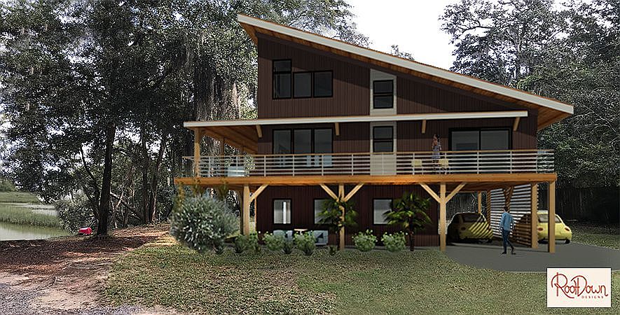 house rendering on lot