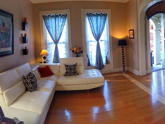 Living Room opens to private balcony