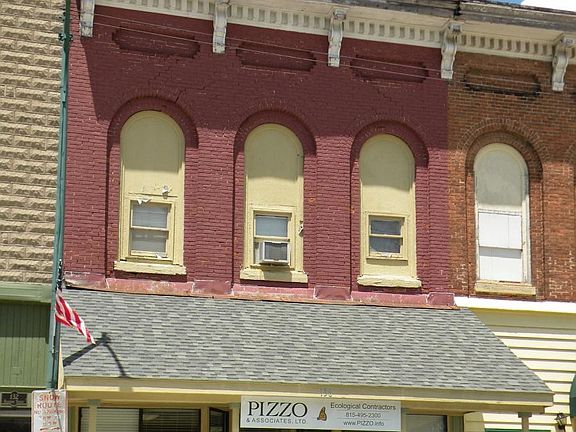 front of building, windows to apartment
