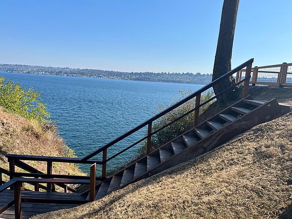 Stairs leading down to beach.