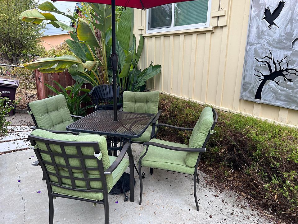 quiet outdoor sitting area