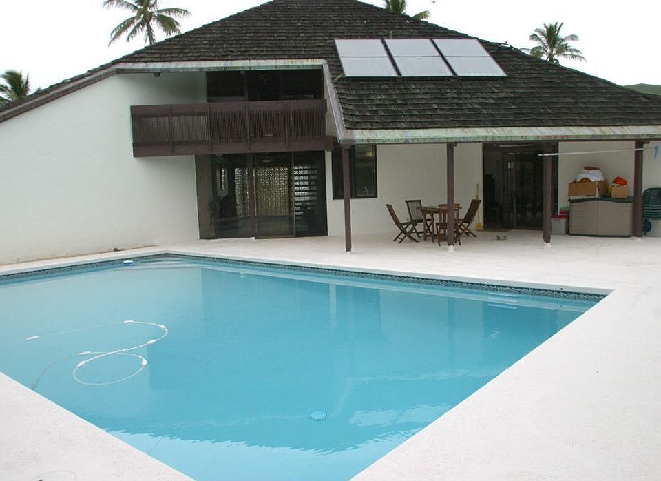 pool with large deck