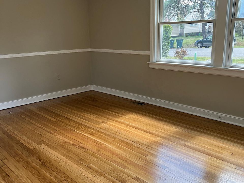 Light filled main living space and newly refinished hardwood floors
