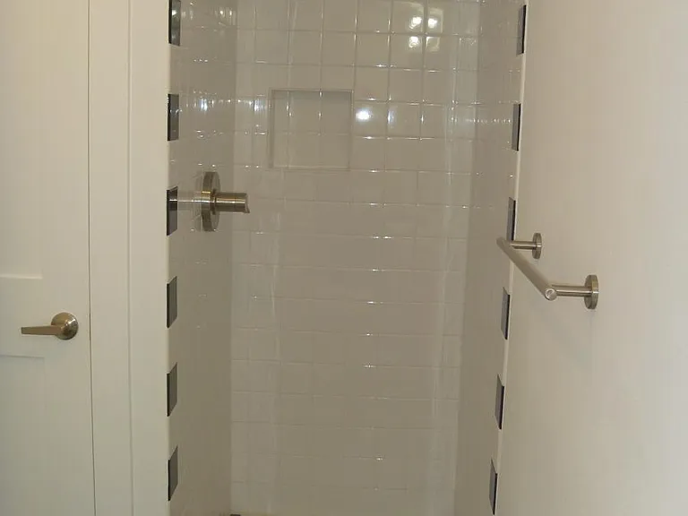 Shower and linen closet