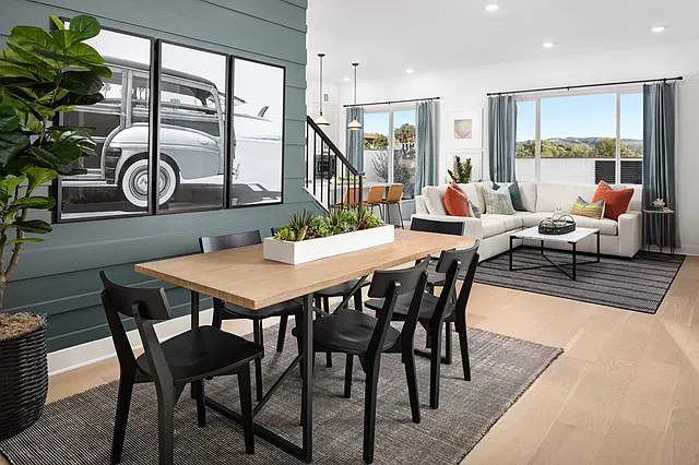 Dining Room - View of Living Room - Backyard