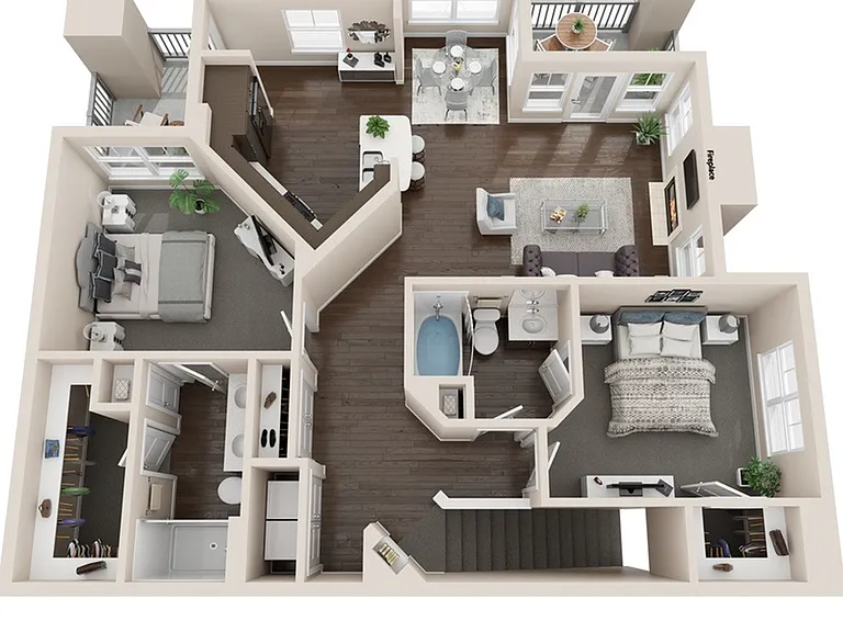 B2 BH U - 2 Bedroom / 2 Bathroom B2 BH U - 2 Bedroom / 2 Bathroom
