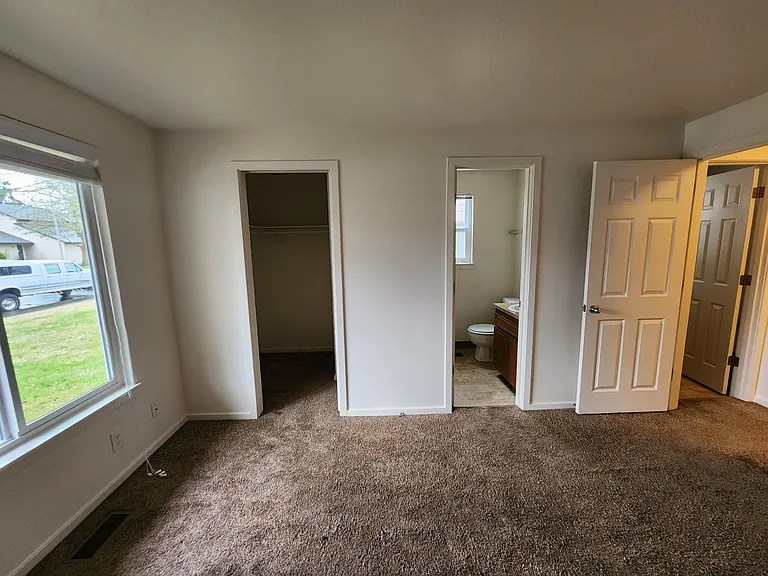 master walk-in closet & bathroom