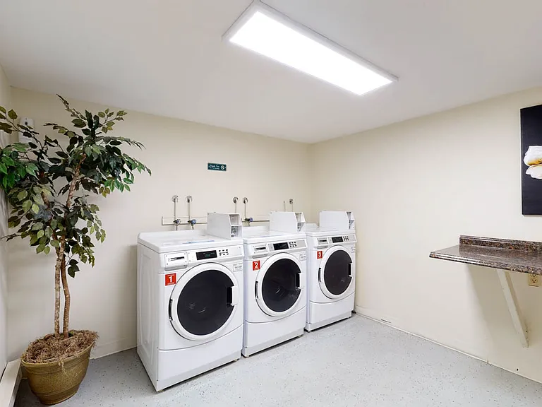 newly renovated, smart laundry mobile app pay! No coins needed