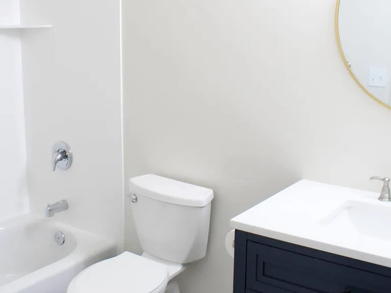Basement bathroom.