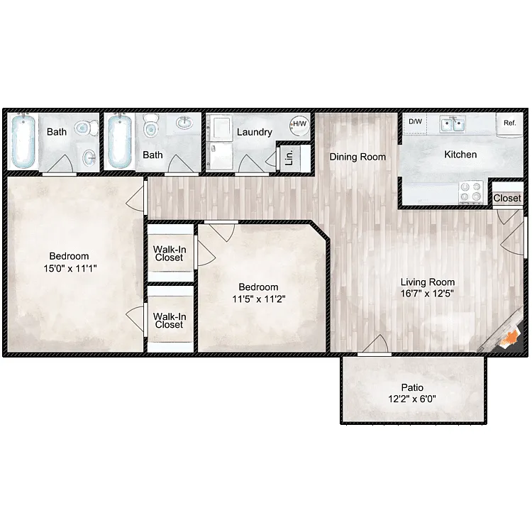 Floor plan The Aurora - Classic