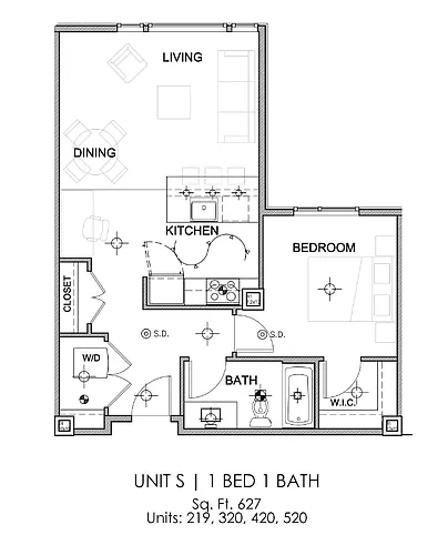 Floor plan 1X1