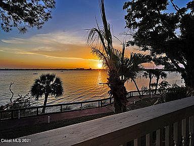 sunset on Banana River
