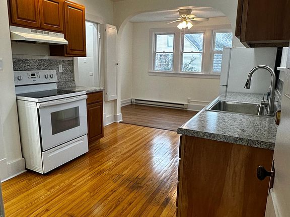 Kitchen with view toward living area