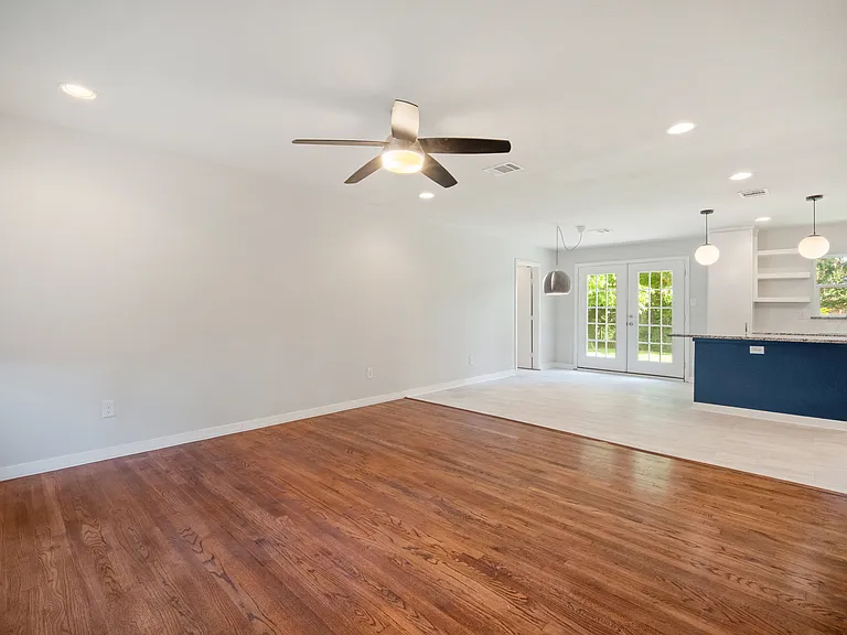 Open plan living area.