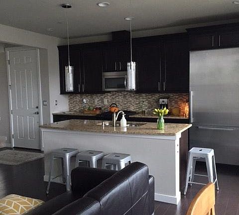 Open floor living/dining room/kitchen