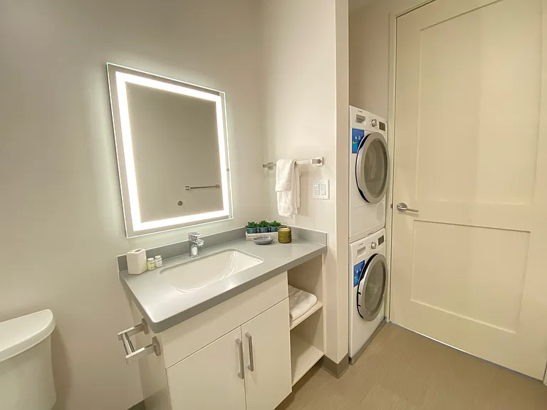 All apts here have an in-home washer and dryer