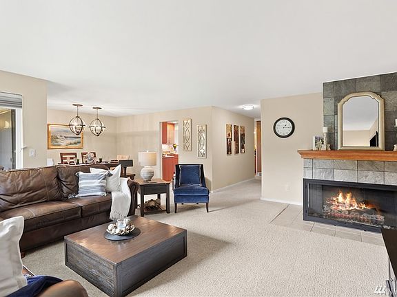 On cool days, cozy up to the gas fireplace renovated in 2017. Gas is included in the HOA dues! 