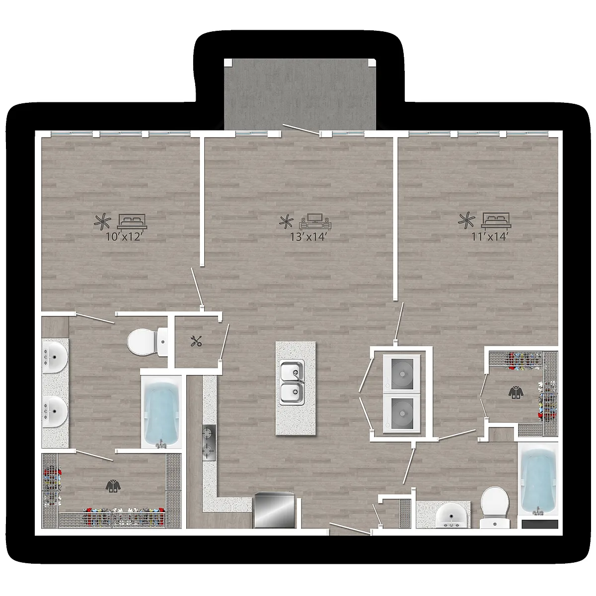 Floor plan B3