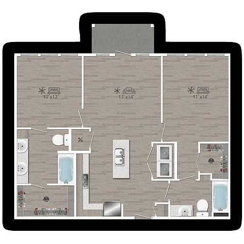 Floor plan B3