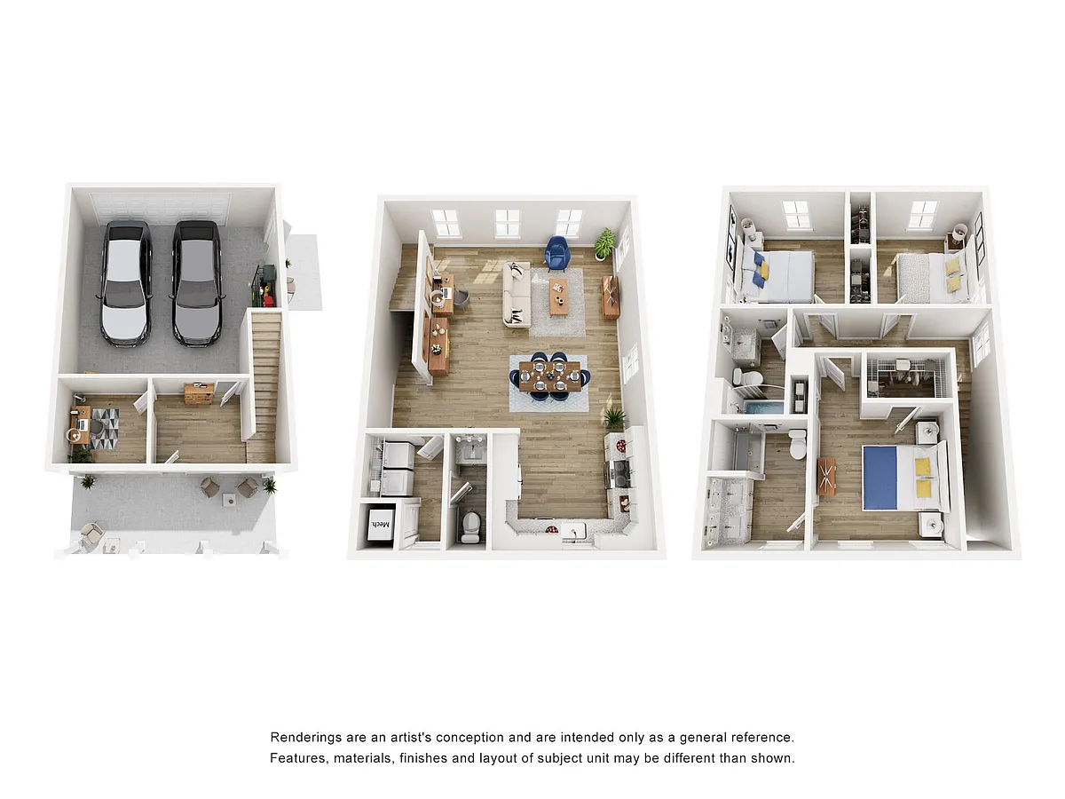 Floor plan Cottage C1 + Den