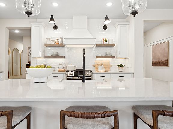 Kitchen with quartz countertops