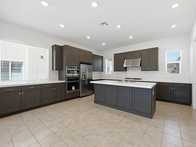 Kitchen cabinets color switched to white