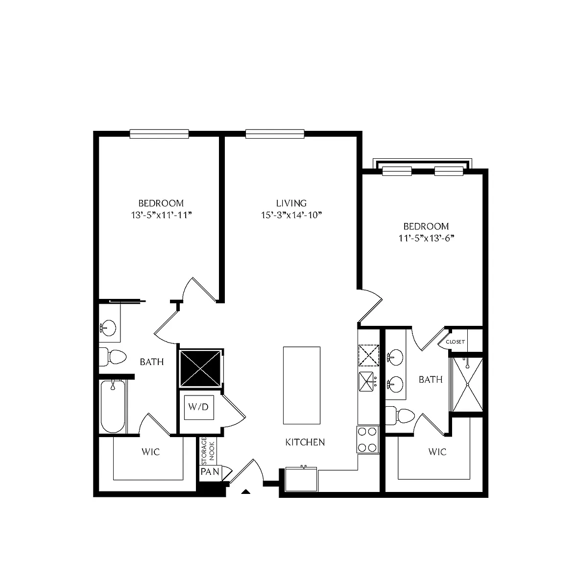 Floor plan 2B1