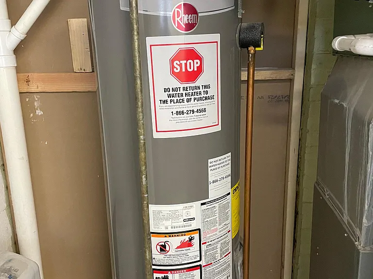 New hot water tank