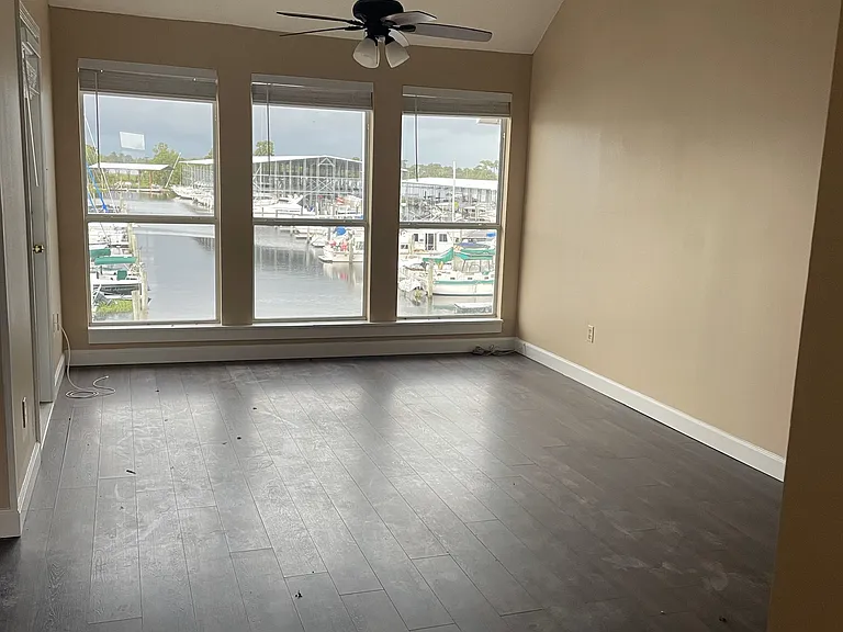 Master bedroom overlooking the Marina