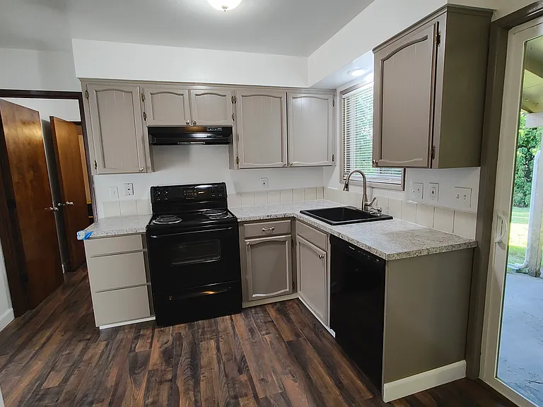 Kitchen -lots of room to move around, and plenty of storage.