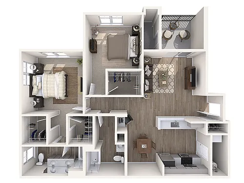 Floor plan D-2X2