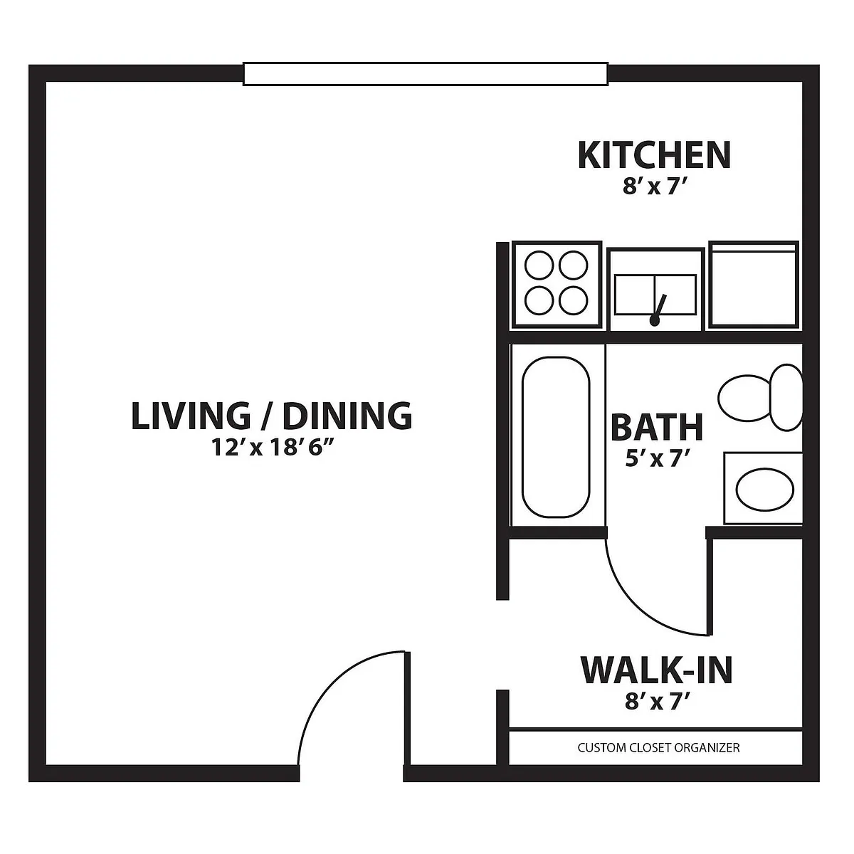 Floor plan Studio