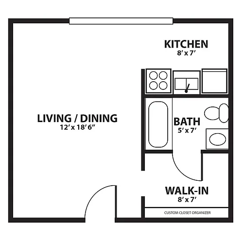 Floor plan Studio