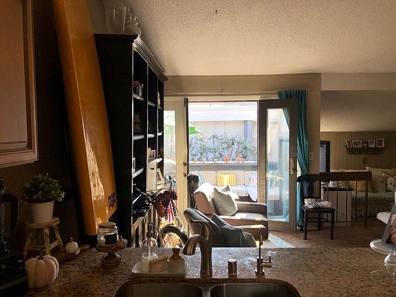 Looking at patio from kitchen