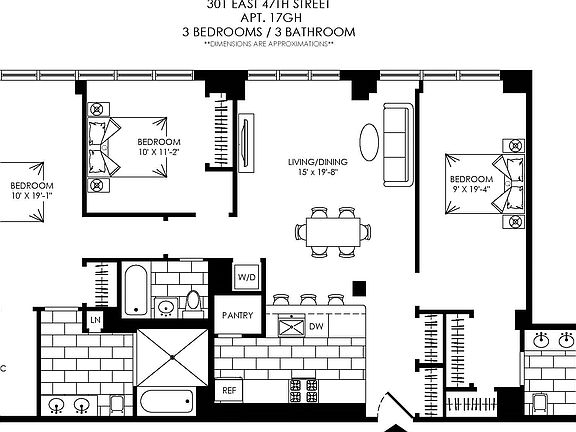 2nd image of 301 E 47th St #17GH