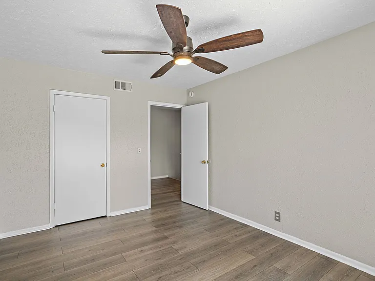 Main Bedroom Door to the Left is a walk-in closet