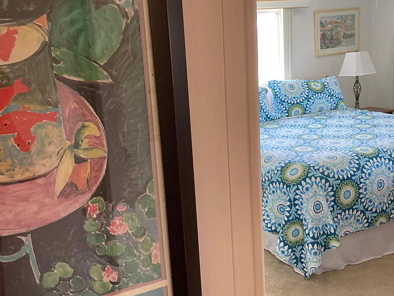 Peek into the master bedroom