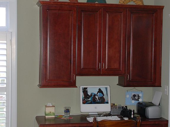 built in computer desk