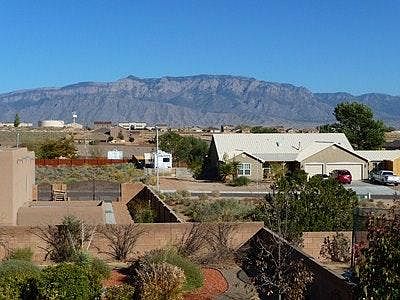 View from balcony upstairs