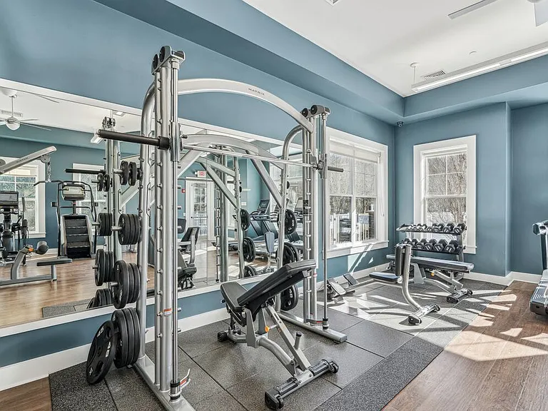 State-of-the-art fitness center with strength equipment