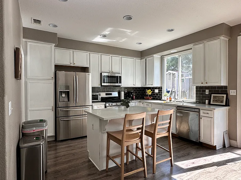kitchen with island