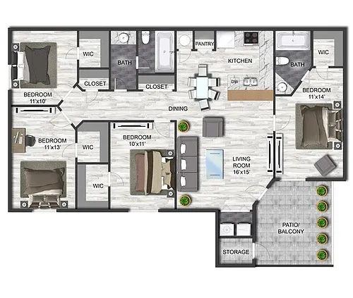 Floor plan D1L