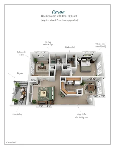 Floor plan Forrester Premium