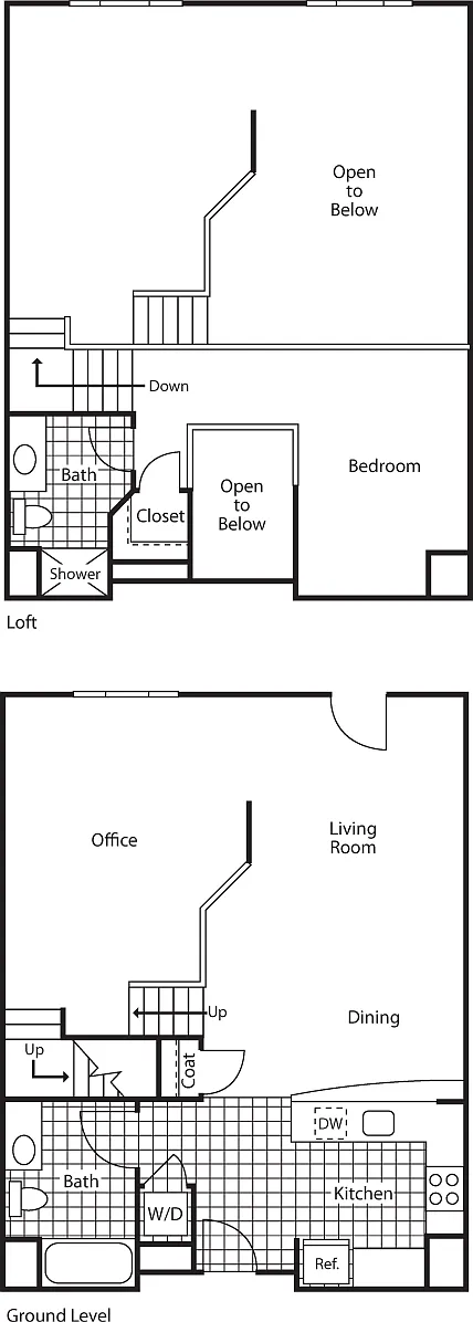 Floor plan Tara Bella (1A loft)